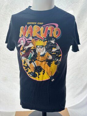 Naruto Shonen Jump Men's Black T Shirt Size Small Viz Media